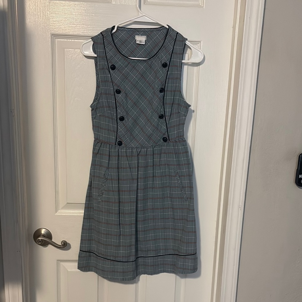 Cooperative Gray and Black Sleeveless Sundress
